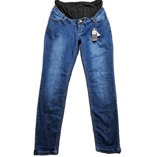 Boohoo blue straight leg - blue,