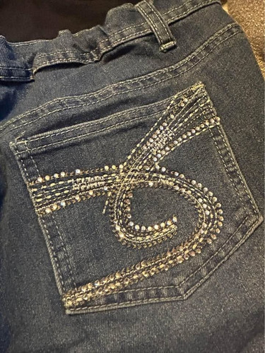 Embellished maternity denim - embellished,